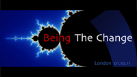 Blue Butterfly Media's Being The Change Logo