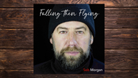 Seb Morgan shows his new album Falling Then Flying's booklet